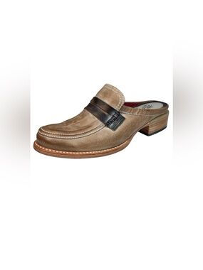 Freebird by Steven Mona Lisa Leather Mules Slip-on Shoes Womens 8 Light Brown